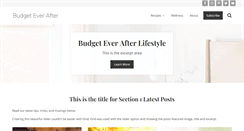 Desktop Screenshot of budgeteverafter.com